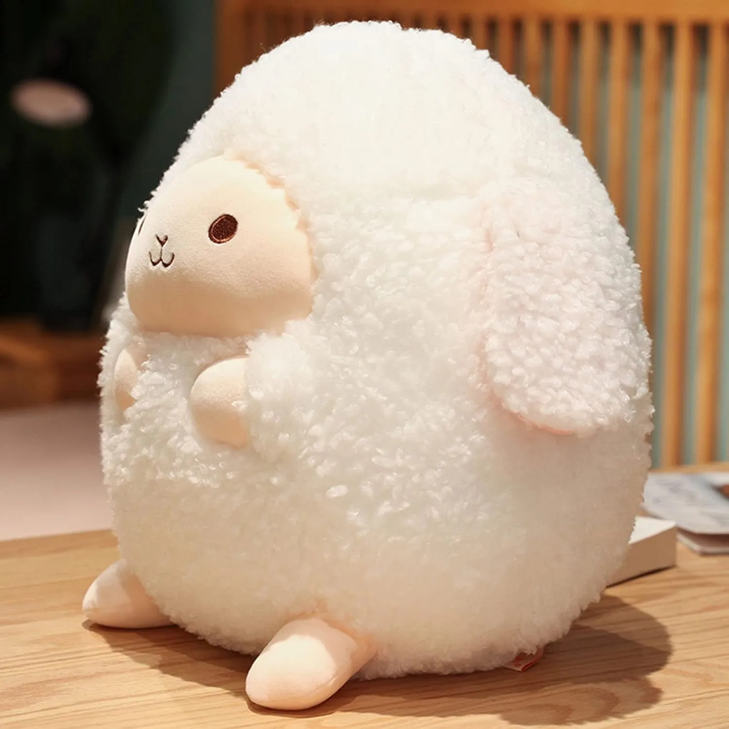 12 Inch Plush Sheep Stuffed Animal Sheep Hugging Pillow Cuddly Lamb Pillow Plushies Toy Lamb Huggable Anime Gifts for Kids and Lovers in Birthday, Valentines, Christmas, Thanksgiving Day...