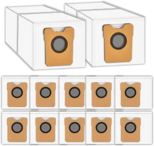 (12 Pack) Omni C20 C10 Replacement Dust Bags Compatible With Eufy Robot Vacuum Omni C20 C10 Robot Vacuum Self-Empty Station, Filter Bags, Disposable Vacuum Bag Accessories, Canister Bags