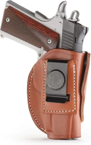1791 GunLeather 4-Way 1911 Holster - OWB and IWB CCW Leather Gun Holster - Right Handed - Fits All 3 and 4 inch 1911 Models SIG, COLT, Kimber, Ruger, Browning, Taurus