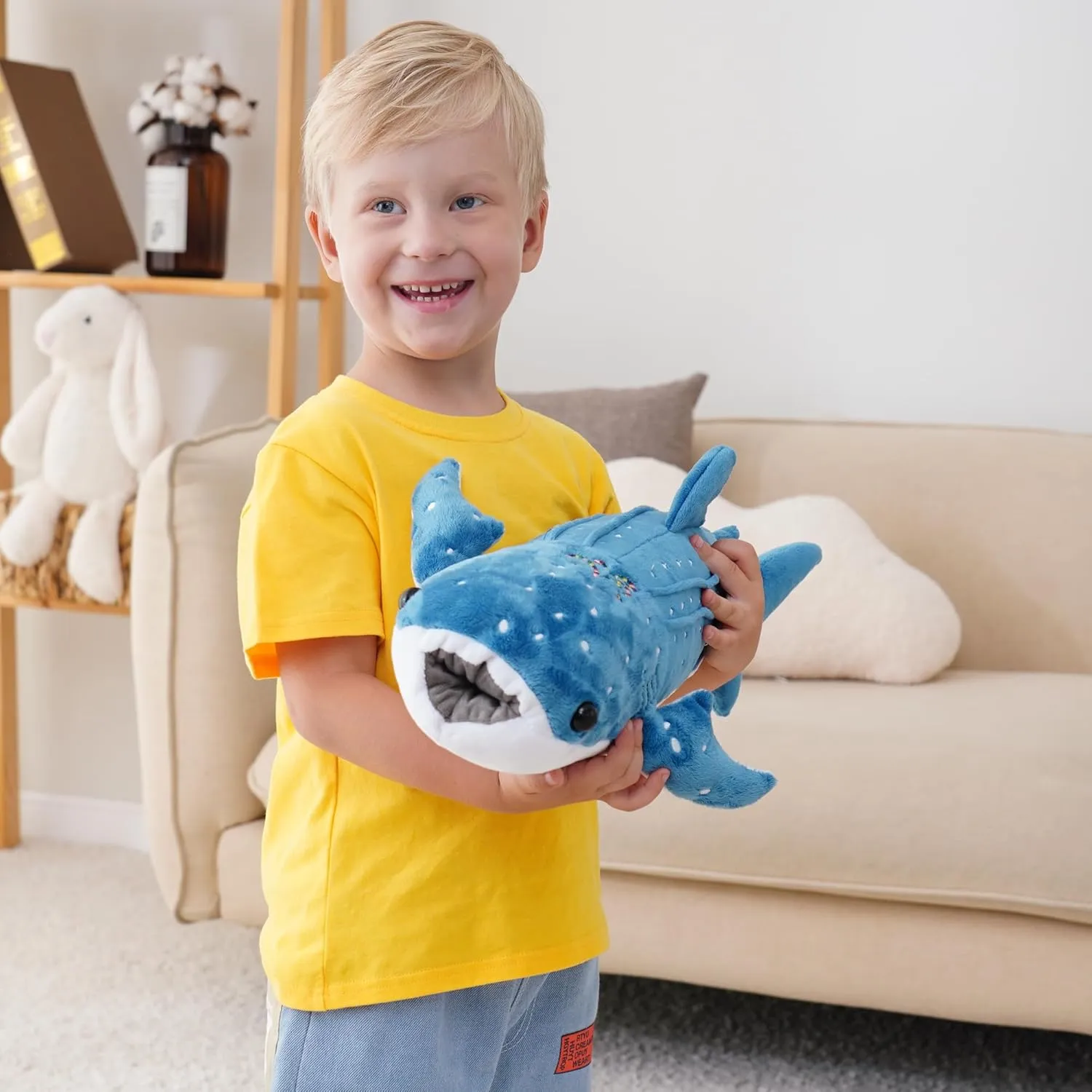 18.5 inch Whale Shark Stuffed Animal Whale Shark Plush Whale Shark Kids Plush Toy Pillows Stuffed Blue Whale Doll