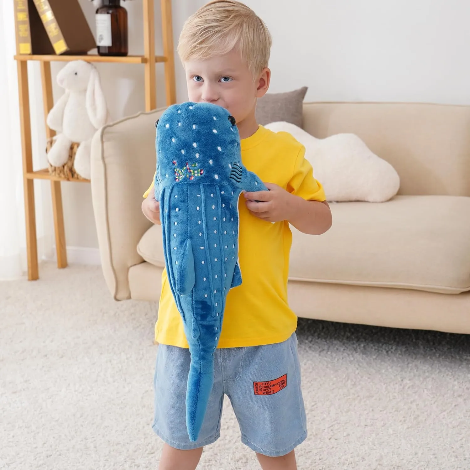 18.5 inch Whale Shark Stuffed Animal Whale Shark Plush Whale Shark Kids Plush Toy Pillows Stuffed Blue Whale Doll