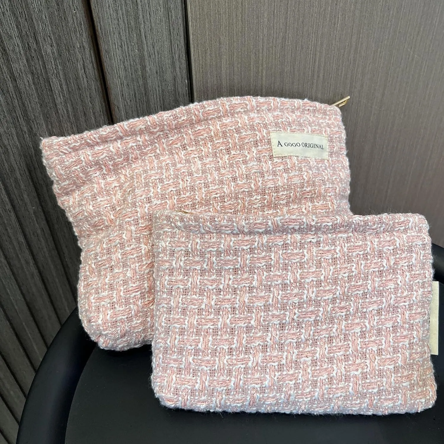 2 Pcs Makeup Bag for Women Large Capacity Cosmetic Bag Set Travel Toiletry Bag Cute Makeup Pouch for Purse Portable Organizer Travel Accessories