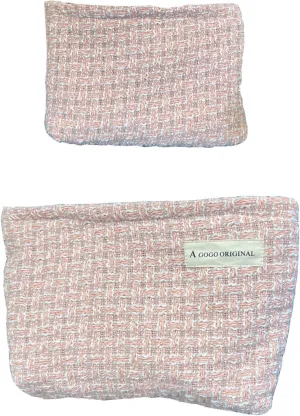 2 Pcs Makeup Bag for Women Large Capacity Cosmetic Bag Set Travel Toiletry Bag Cute Makeup Pouch for Purse Portable Organizer Travel Accessories