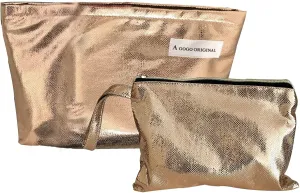 2 Pcs Makeup Bag for Women Large Capacity PU Cosmetic Bag Set Travel Toiletry Bag Glitter Cute Makeup Pouch for Purse Portable Organizer Travel Accessories