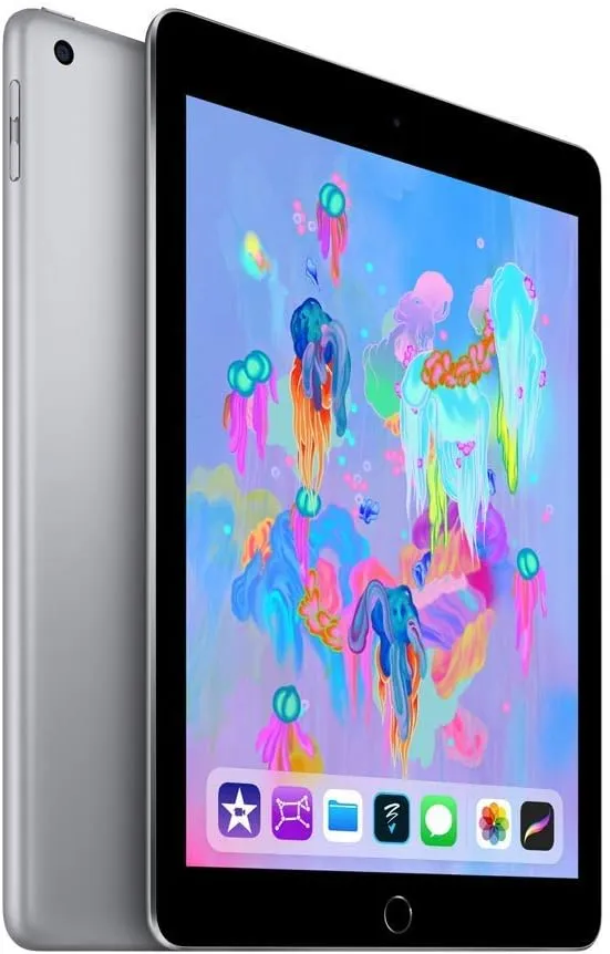 2018 Apple iPad (Wi-Fi   Cellular, 32GB) - Space Gray (Renewed)