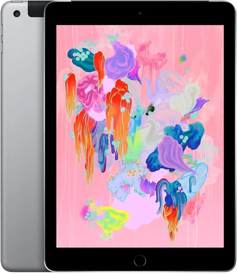 2018 Apple iPad (Wi-Fi   Cellular, 32GB) - Space Gray (Renewed)