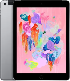 2018 Apple iPad (Wi-Fi   Cellular, 32GB) - Space Gray (Renewed)