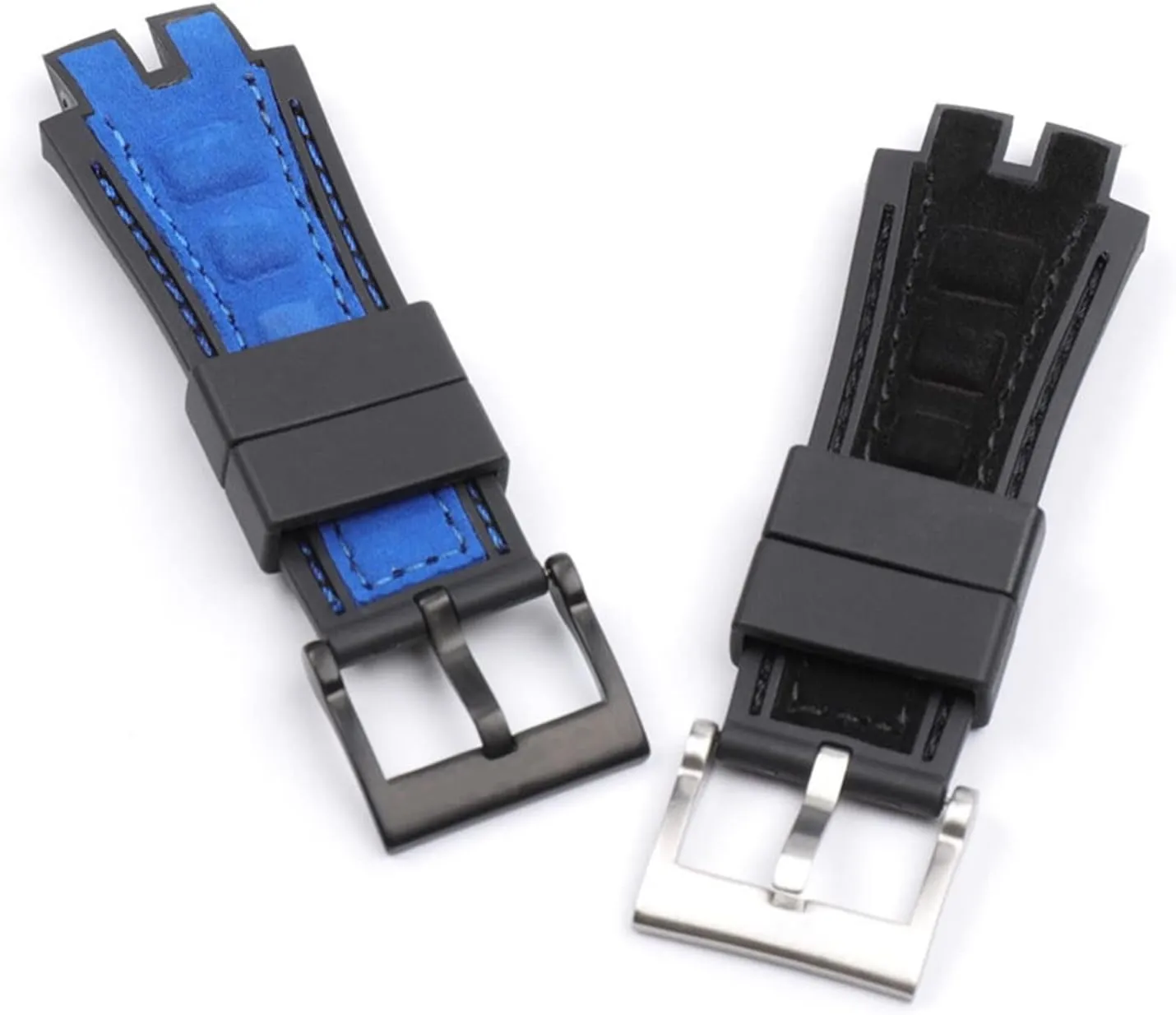 28mm Leather Rubber Silicone Watchband For Roger For Dubuis For EXCALIBUR Series Watch Strap Pin Buckle watch band