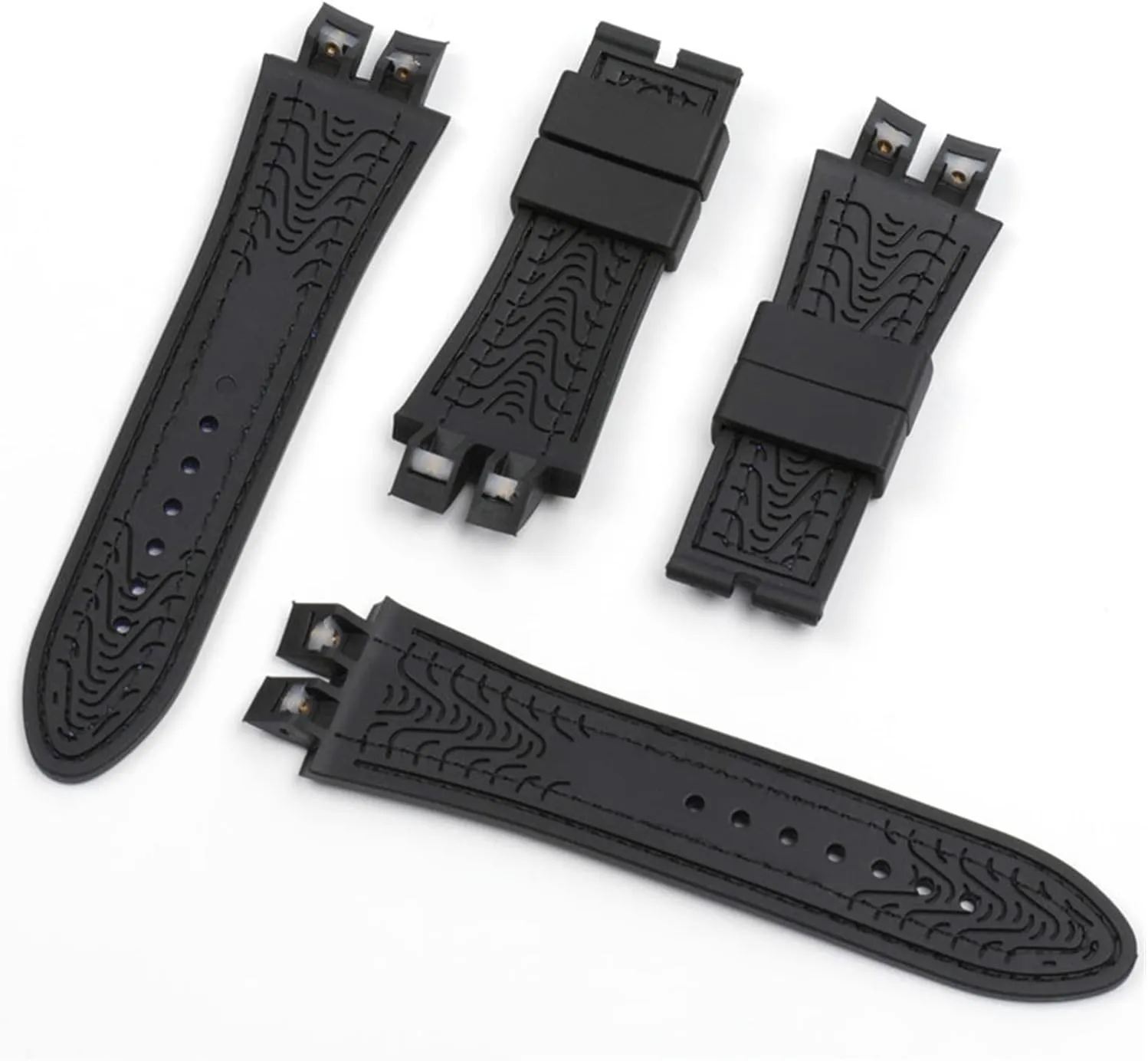 28mm Leather Rubber Silicone Watchband For Roger For Dubuis For EXCALIBUR Series Watch Strap Pin Buckle watch band