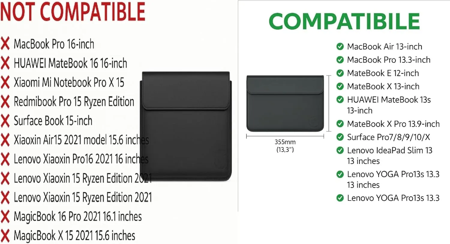 3 in 1 Laptop Sleeve Protective PU Leather Case Waterproof Shockproof Magnetic Closure Adjustable Stand Mouse Pad Lightweight 11-13.6 in Laptop and Tablet Universal Fit Portable Durable Colour Silver