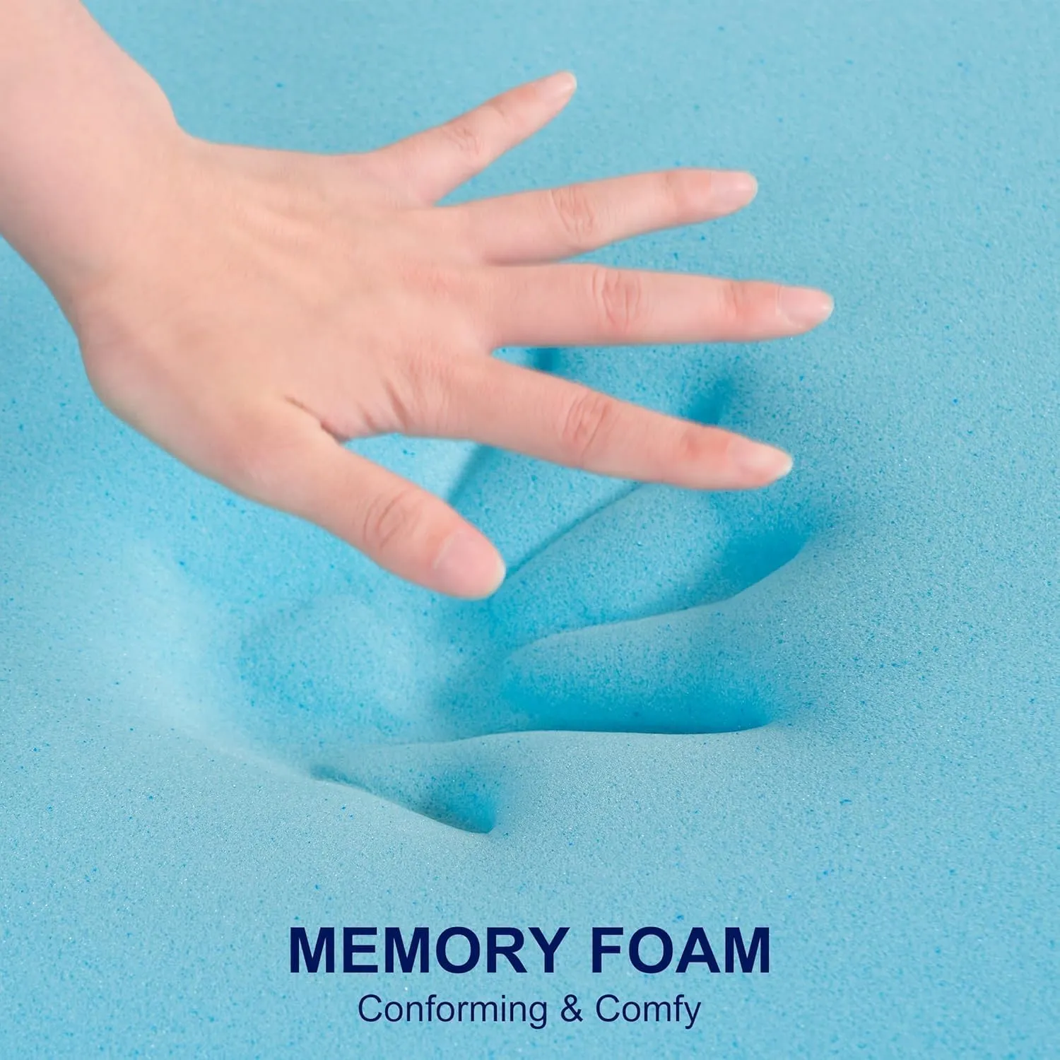 3 Inch Multi-Layer Memory Foam Mattress Topper Twin XL, High Density Gel Foam Bed Toppers with Cooling Pillowtop for Back Pain Relief, Medium Firm Mattress Pad for Comfort Body Support
