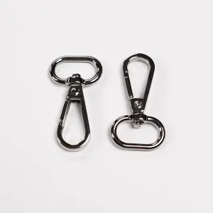 3/4 Inch Swivel Hook Bag Hardware Nickel 2 Pack