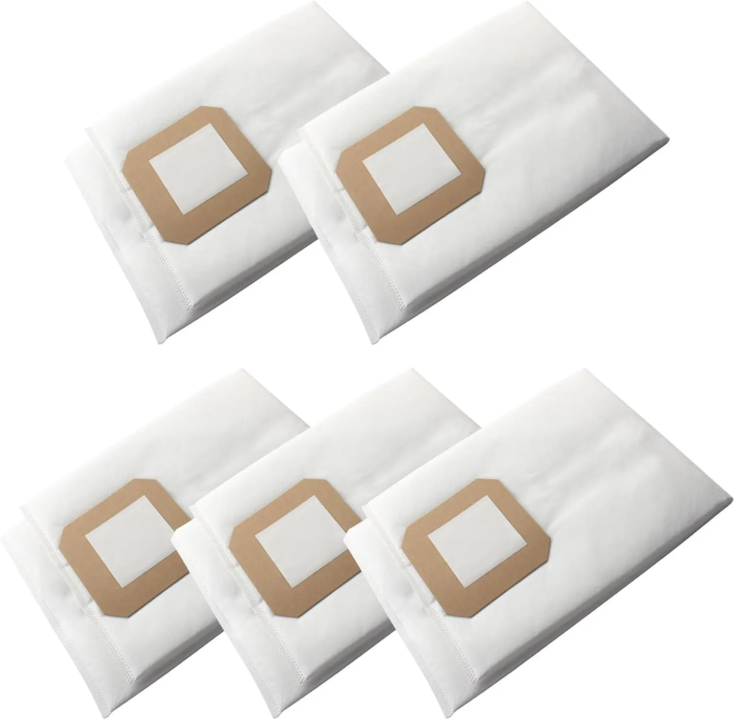 5 PACK Central Vacuum Filter Bags Fit for Vacuflo Maxum 5 7 9, DB5000 - DB9000 Central Vacuum