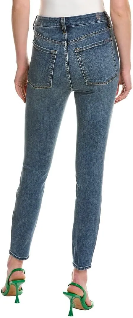 7 For All Mankind Women's Aubrey Exposed Button Fly in Troubador