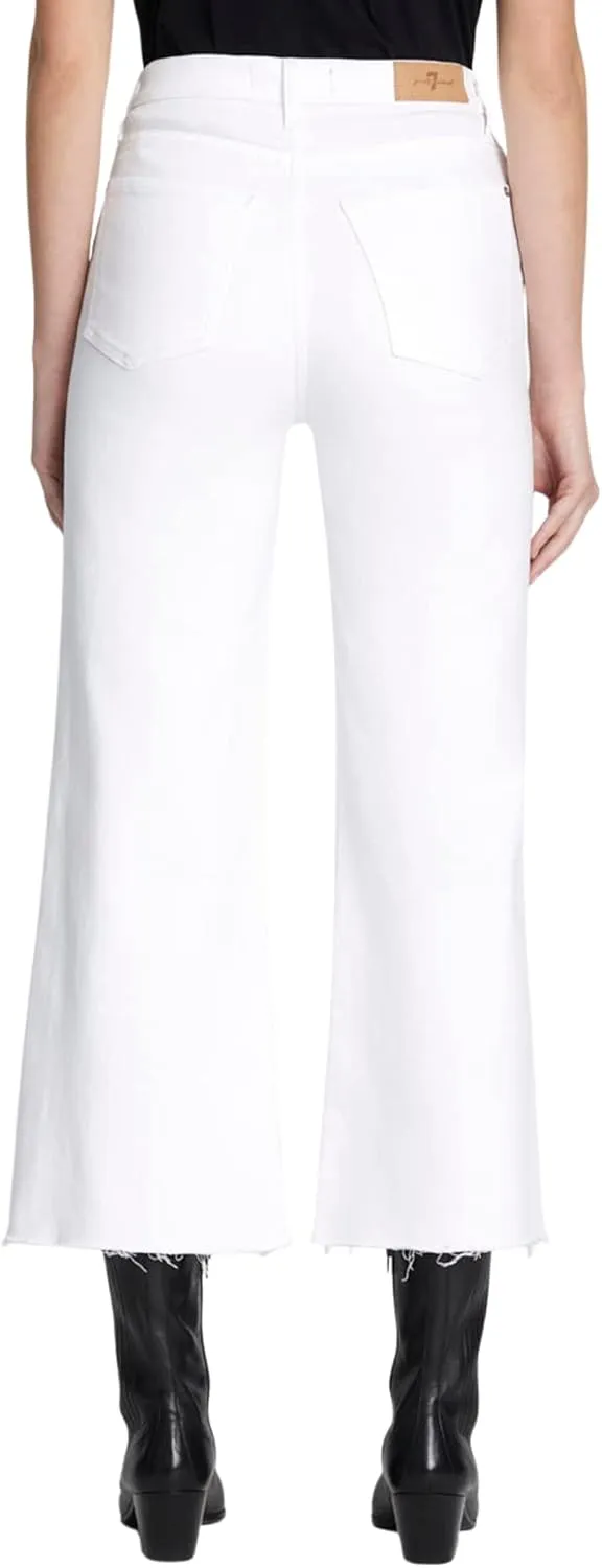 7 For All Mankind Women's Ultra High-Rise Cropped Jo in Luxe Vintage Soleil