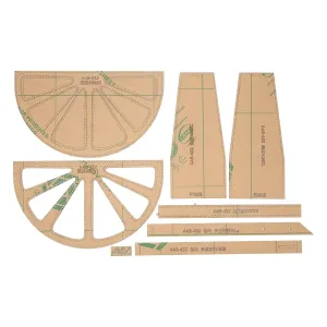 8 Piece Acrylic Shoulder Bag Pattern Stencil Template Set Clear Design for Leather Hand Craft Tools Crafting Single Shoulder Bags
