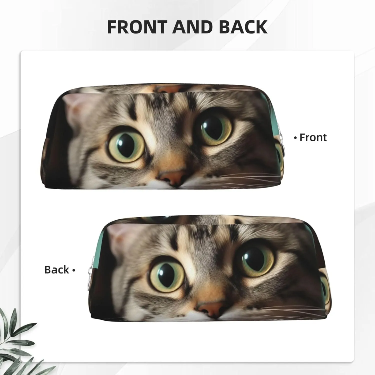 A curious cat Makeup Bag for Women Men Travel Toiletry Bag Aesthetic Purse Pouch Large Pencil Case