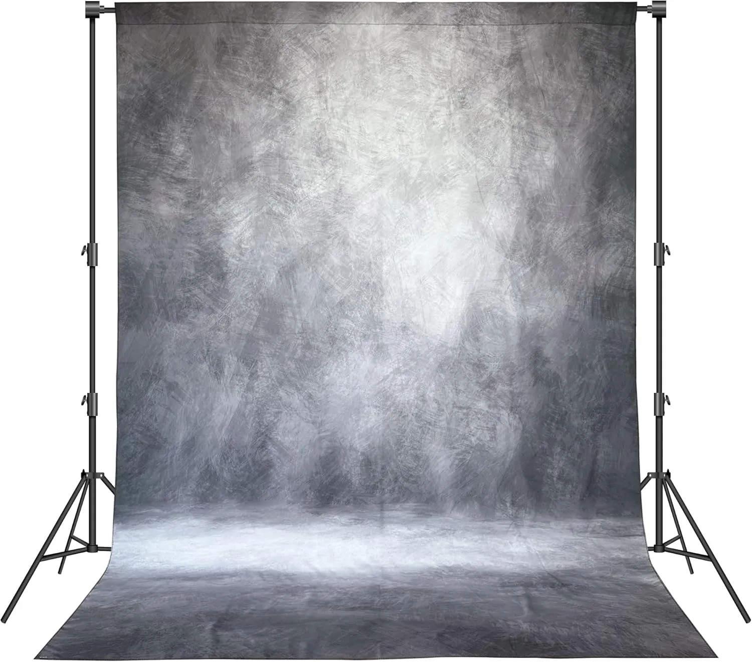 Abstract Professional Photography Backdrop for Portrait Photo Props Booth Background Photoshoot Studio with Ployester Fabric Roller Pocket on Top (8x10ft,Grey)