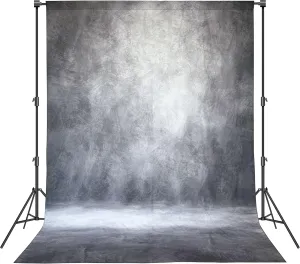 Abstract Professional Photography Backdrop for Portrait Photo Props Booth Background Photoshoot Studio with Ployester Fabric Roller Pocket on Top (8x10ft,Grey)