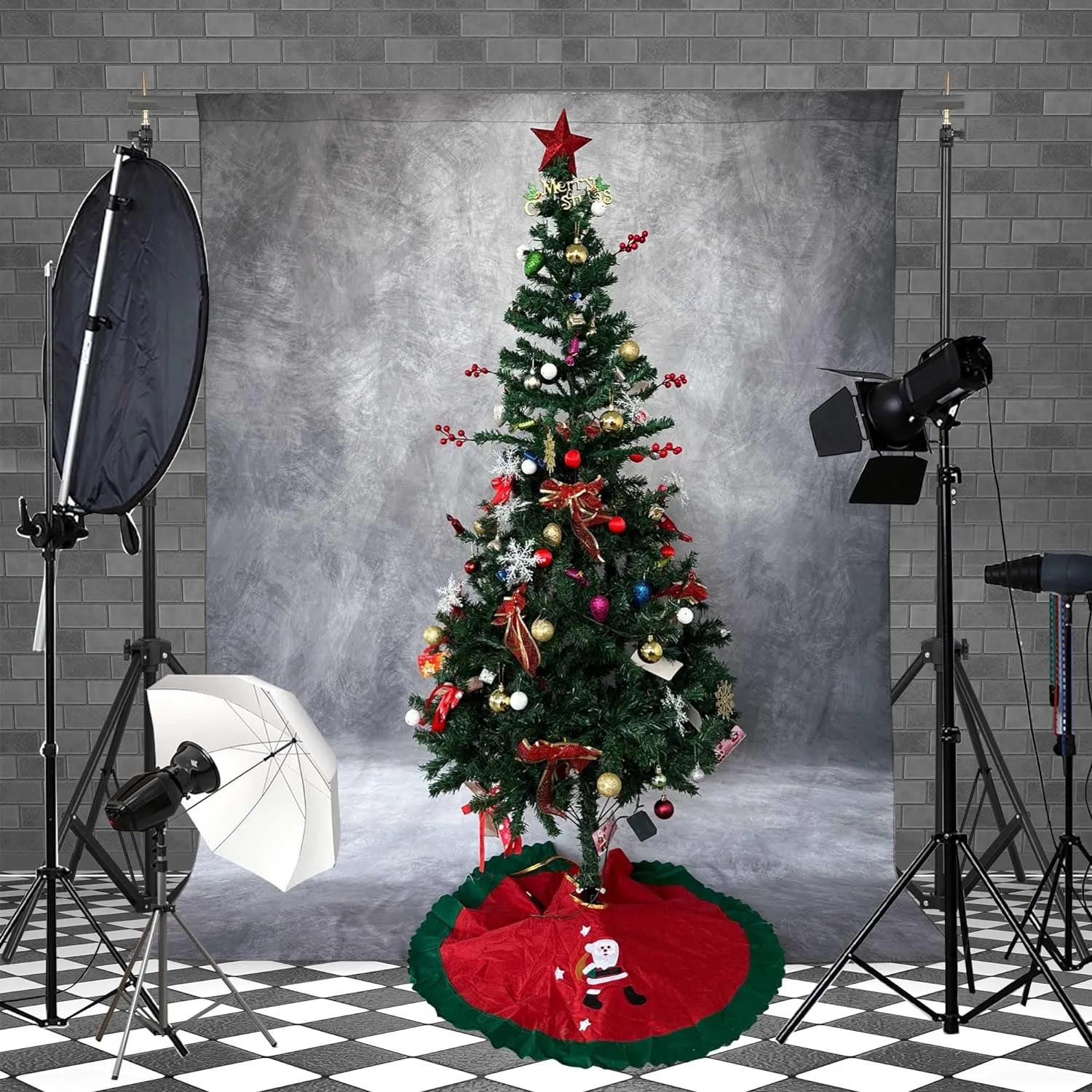 Abstract Professional Photography Backdrop for Portrait Photo Props Booth Background Photoshoot Studio with Ployester Fabric Roller Pocket on Top (8x10ft,Grey)