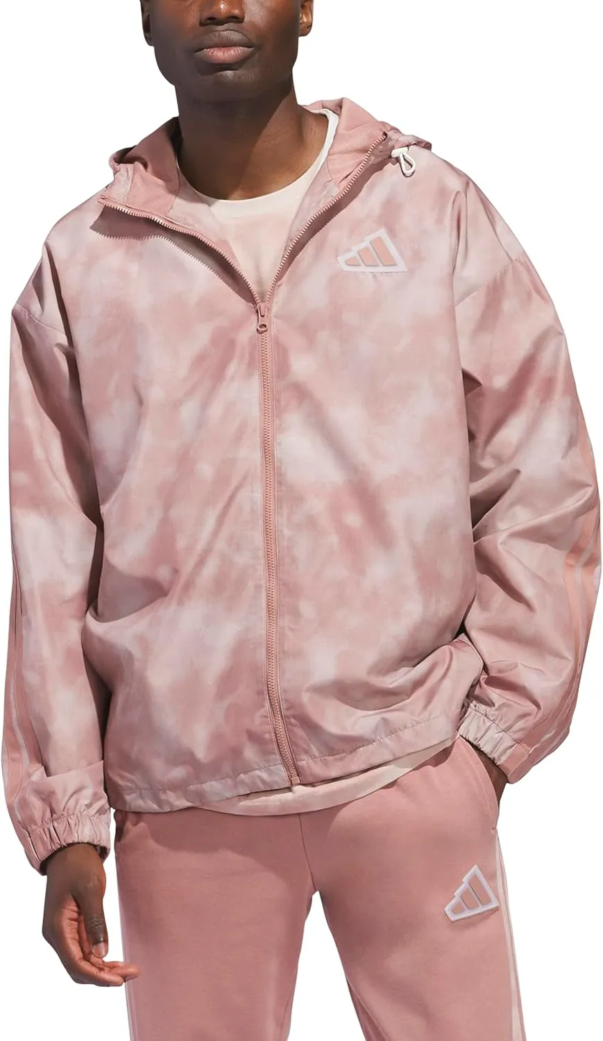 adidas Men's Essentials All Over Printed Woven Jacket