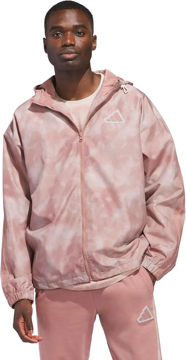 adidas Men's Essentials All Over Printed Woven Jacket