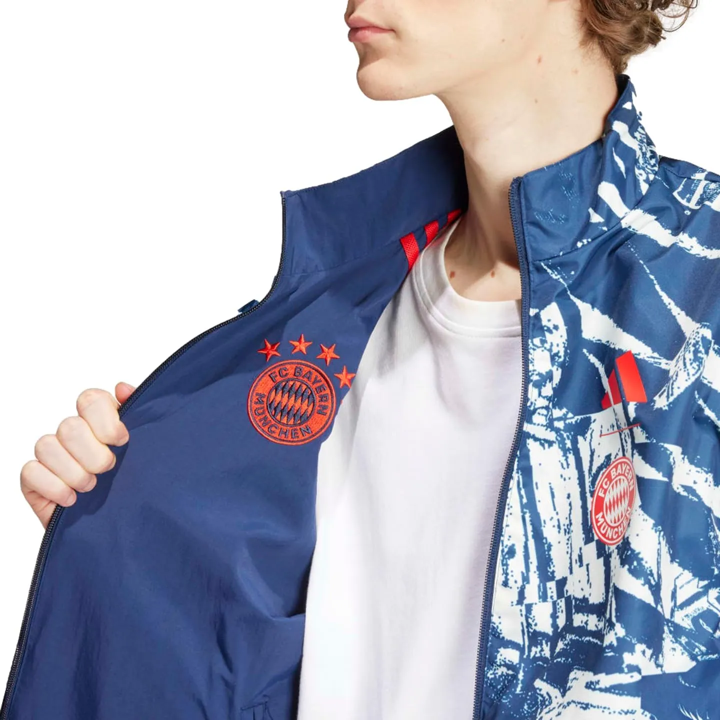 adidas Men's Fc Bayern Muenchen Anthem Jacket