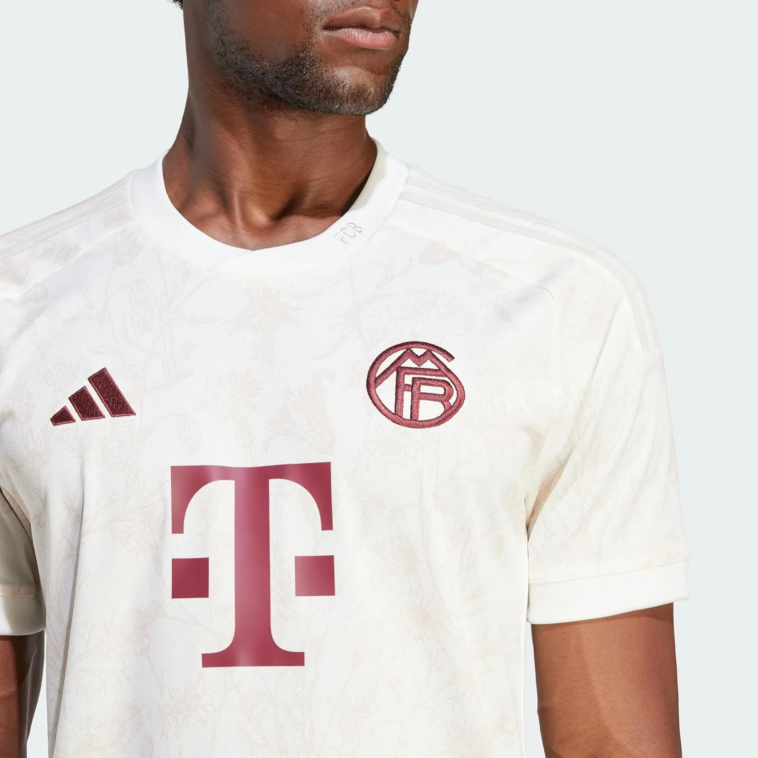 adidas Men's Soccer Bayern Munich 23/24 Third Jersey - 100% Recycled Polyester, AEROREADY, FC Bayern Woven Crest