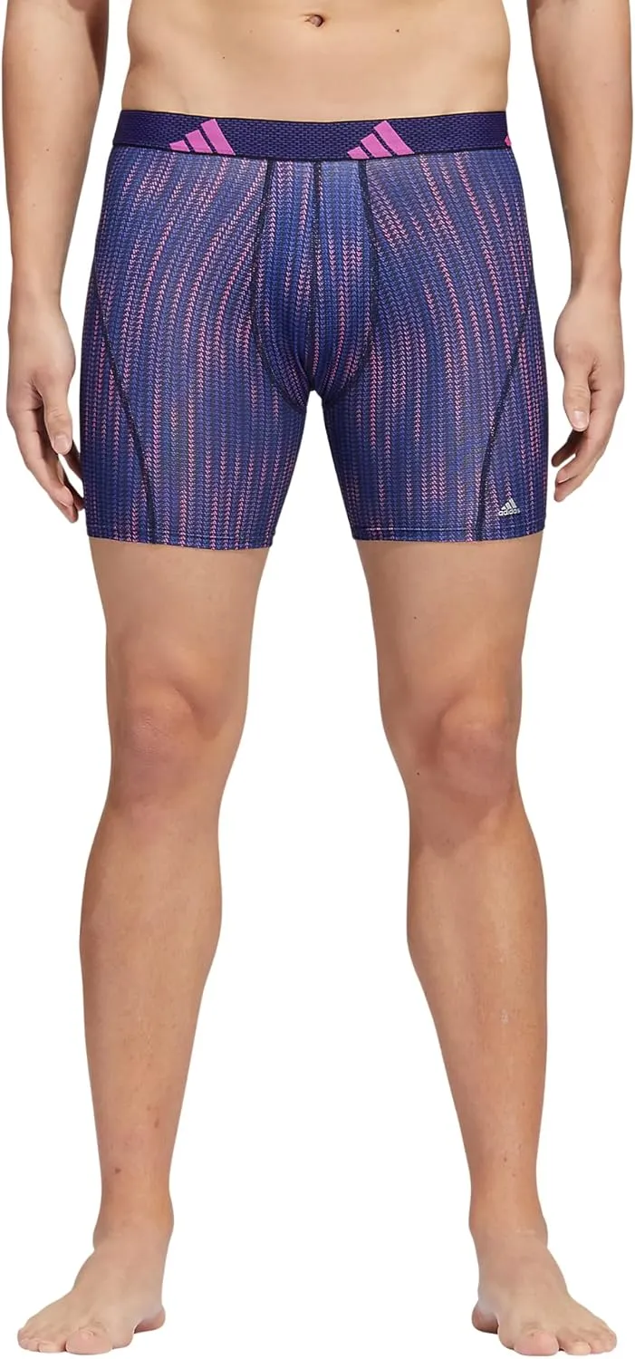 adidas Men's Sport Performance Mesh Boxer Brief Underwear (3-Pack)