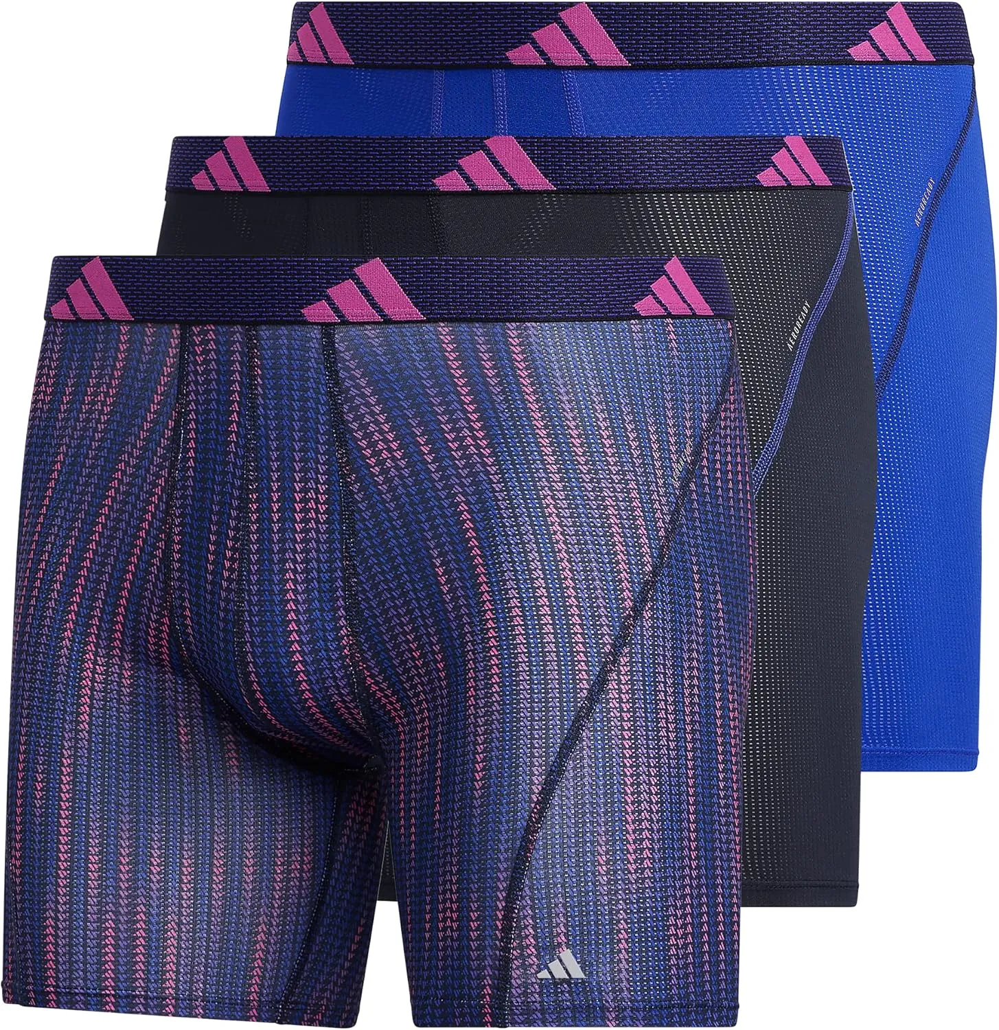 adidas Men's Sport Performance Mesh Boxer Brief Underwear (3-Pack)