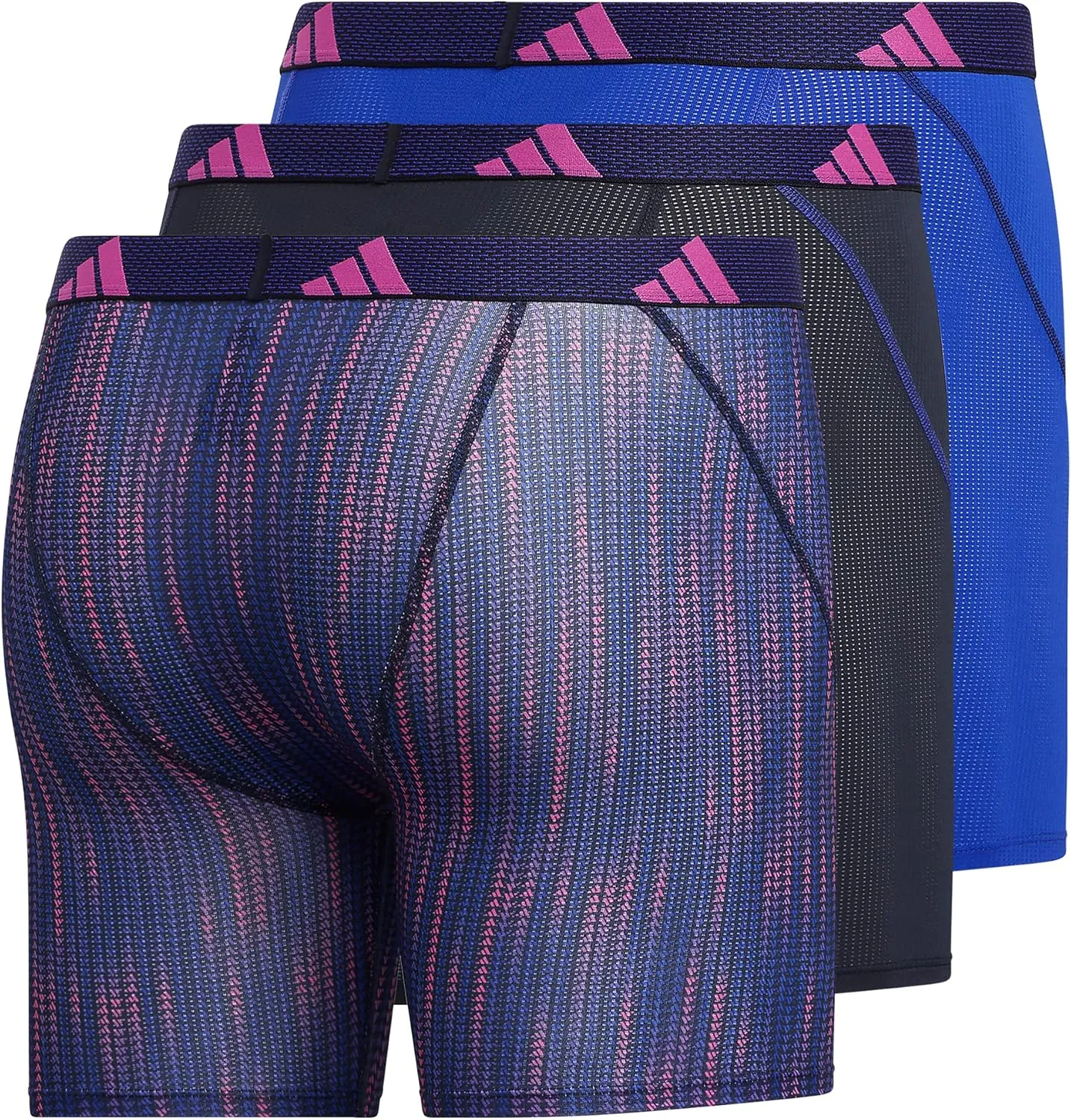 adidas Men's Sport Performance Mesh Boxer Brief Underwear (3-Pack)