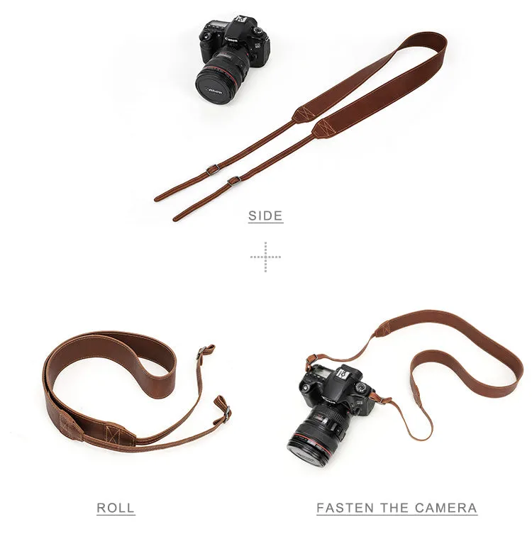 Adjustable Leather Camera Strap for Professional Photography