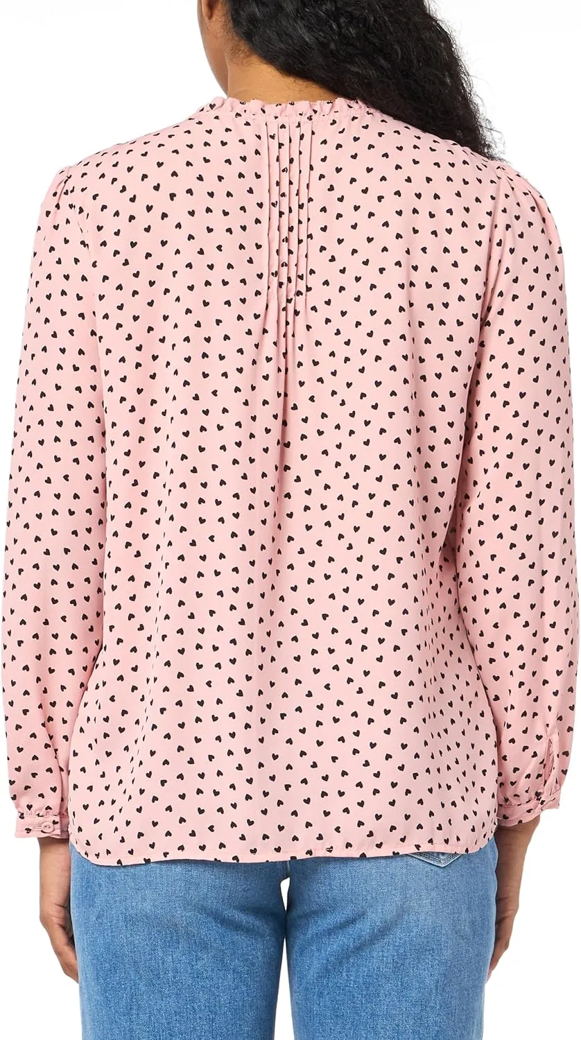 Adrianna Papell Women's Pintuck Button Down Blouse