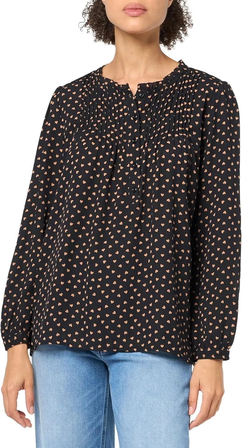 Adrianna Papell Women's Pintuck Button Down Blouse