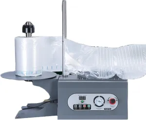 Air Cushion Packing Machine, Automatic Air Pillow Maker, Inflation Speed 20m/min and Air Volume/Air Pressure Adjustable, Waterproof and Durable, for 15-100cm Air Column Roll/bag, Q/L/U Bag