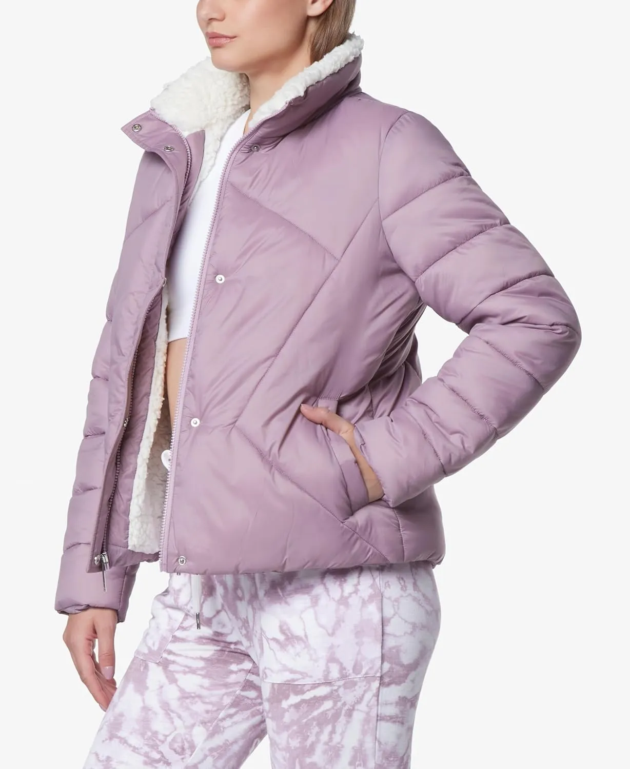 Andrew Marc Sport Women's Faux Fur Super Puffer Jacket