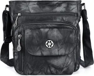 Angel Kiss Crossbody Bags Faux Vegan Leather Shoulder Bags for Women Small Handbag with Adjustable Strap