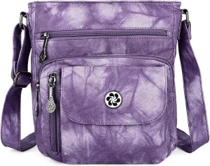 Angel Kiss Crossbody Bags Faux Vegan Leather Shoulder Bags for Women Small Handbag with Adjustable Strap