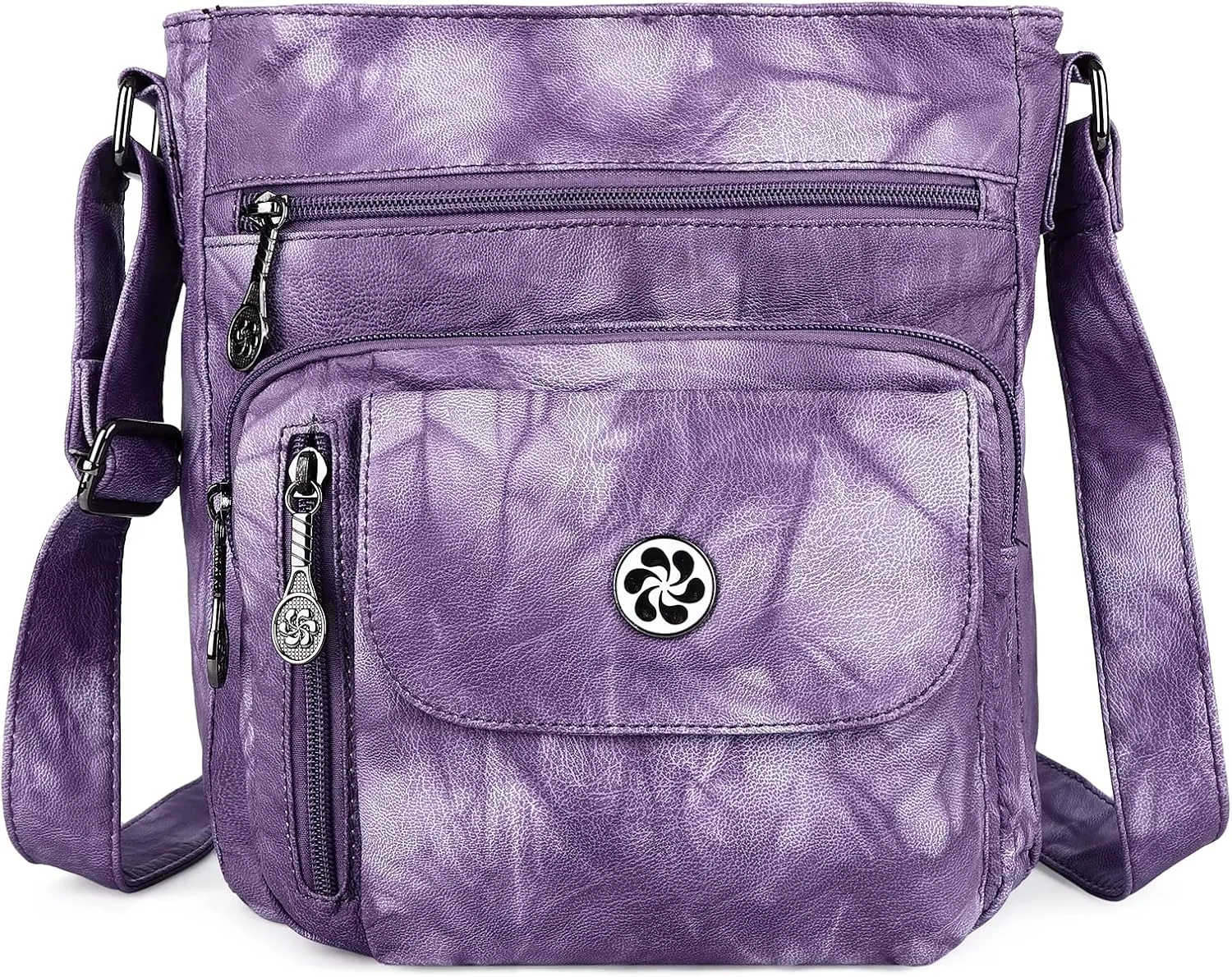 Angel Kiss Crossbody Bags Faux Vegan Leather Shoulder Bags for Women Small Handbag with Adjustable Strap