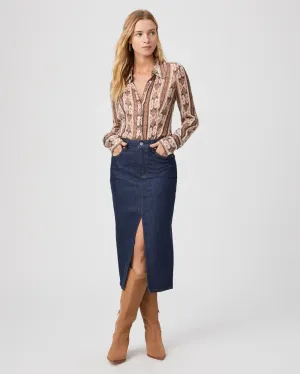 Angela Midi Skirt -Dark Denim