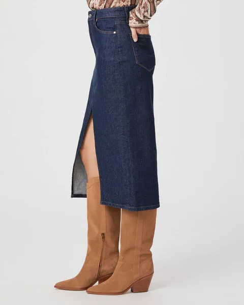 Angela Midi Skirt -Dark Denim