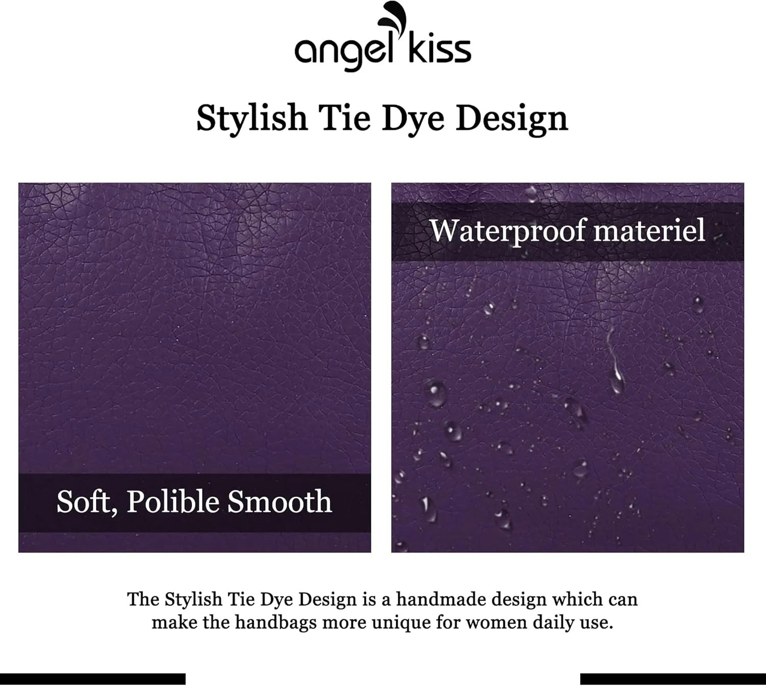 Angelkiss Large Purses and Handbags for Women Washed Faux Leather Crossbody Hobo Satchel Shoulder Handbag Tote Purse