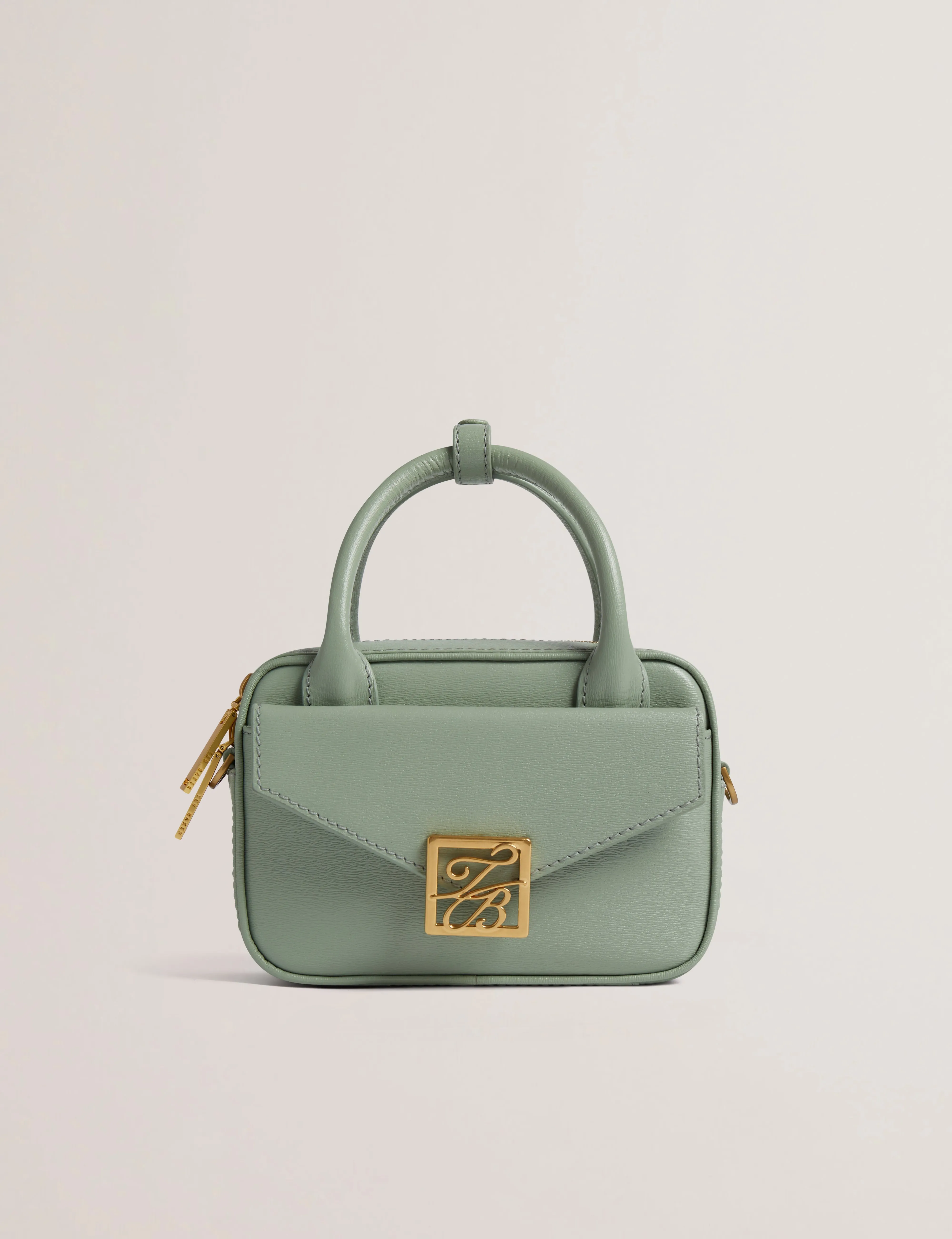 Anibell Tb Detail Mini Leather Crossbody Bag Lt-Green