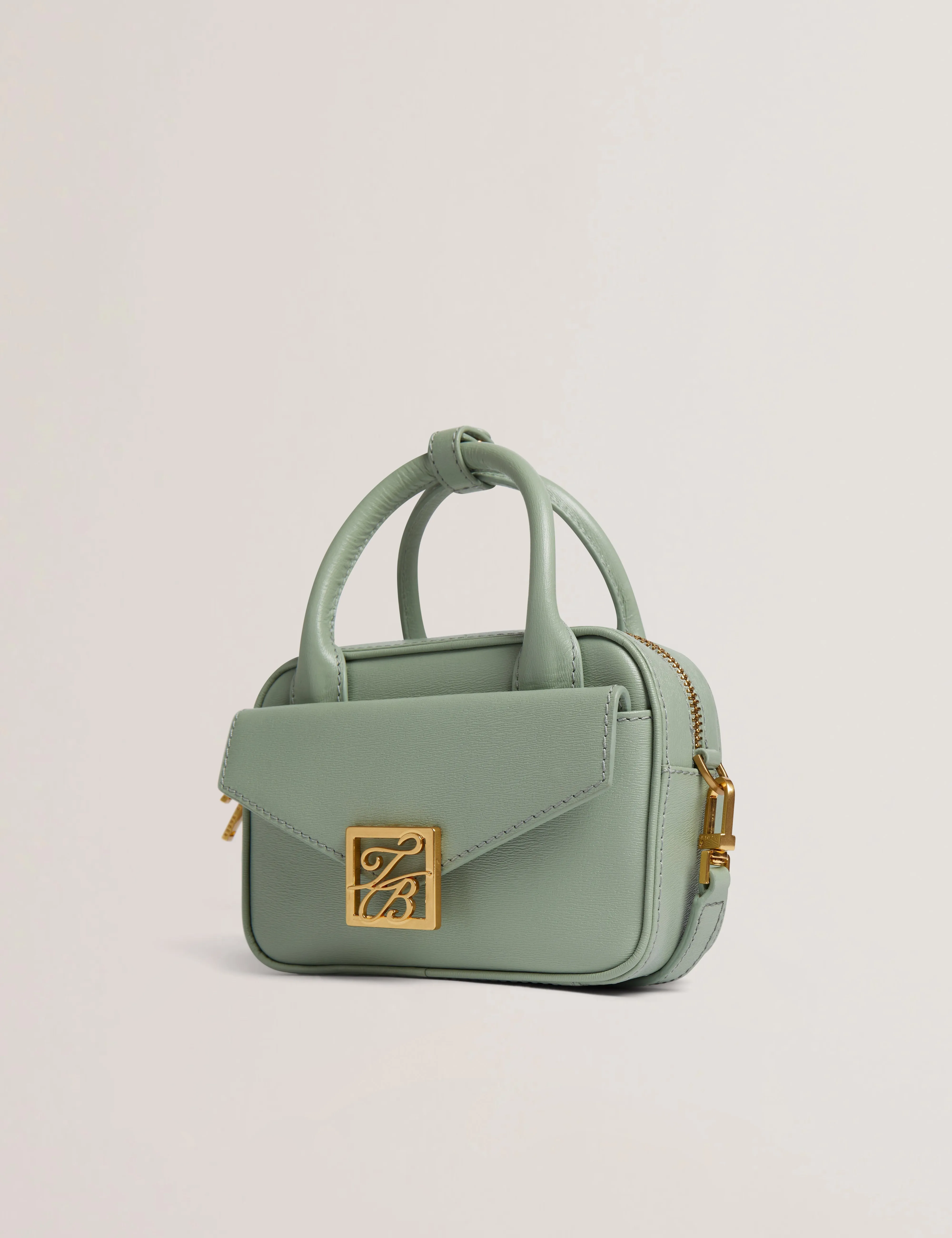 Anibell Tb Detail Mini Leather Crossbody Bag Lt-Green