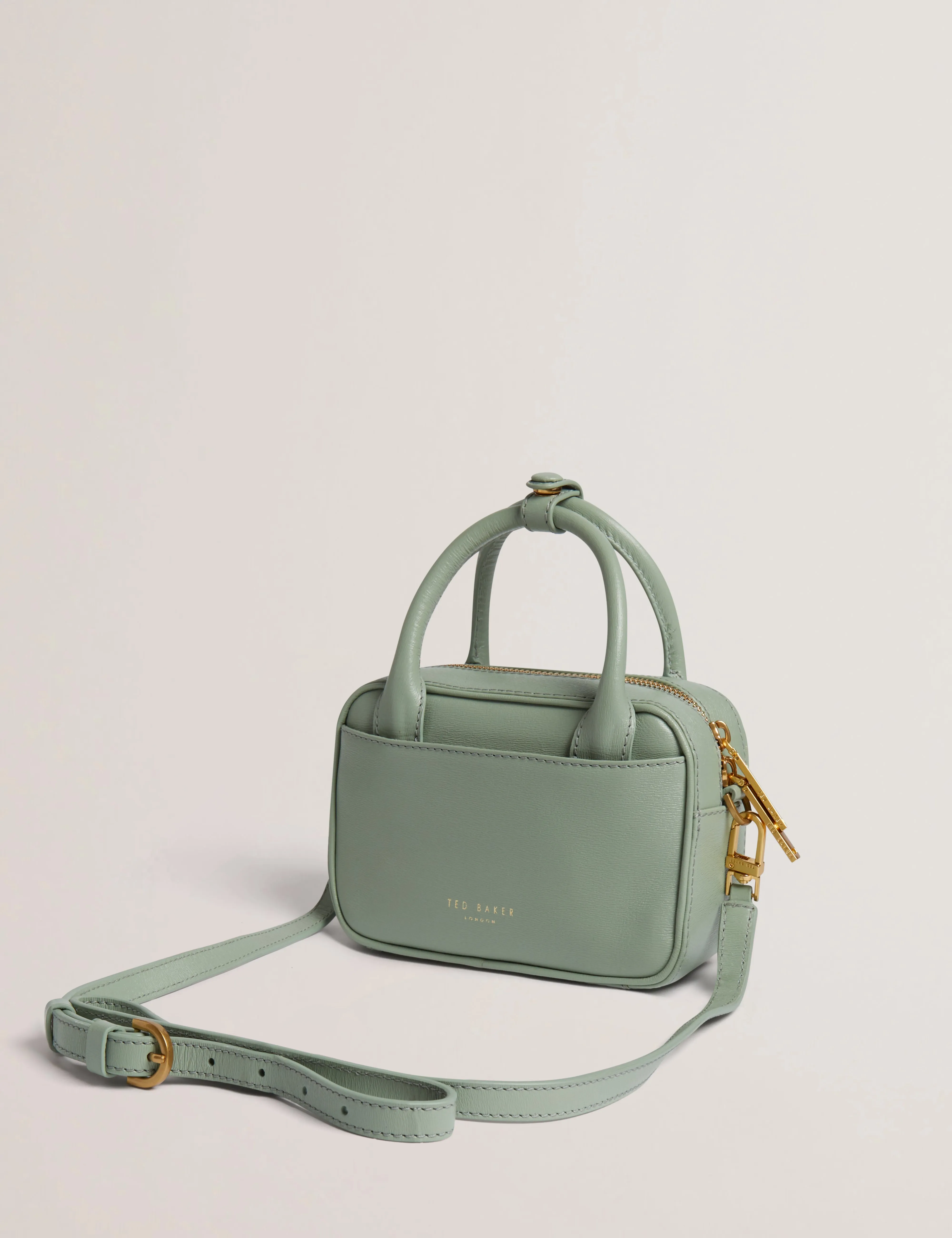 Anibell Tb Detail Mini Leather Crossbody Bag Lt-Green