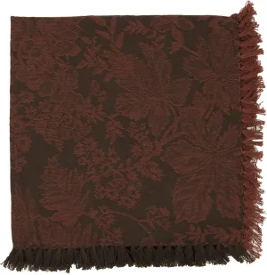 April Cornell Napkins, Adirondack Jacquard Chocolate, Set of 4