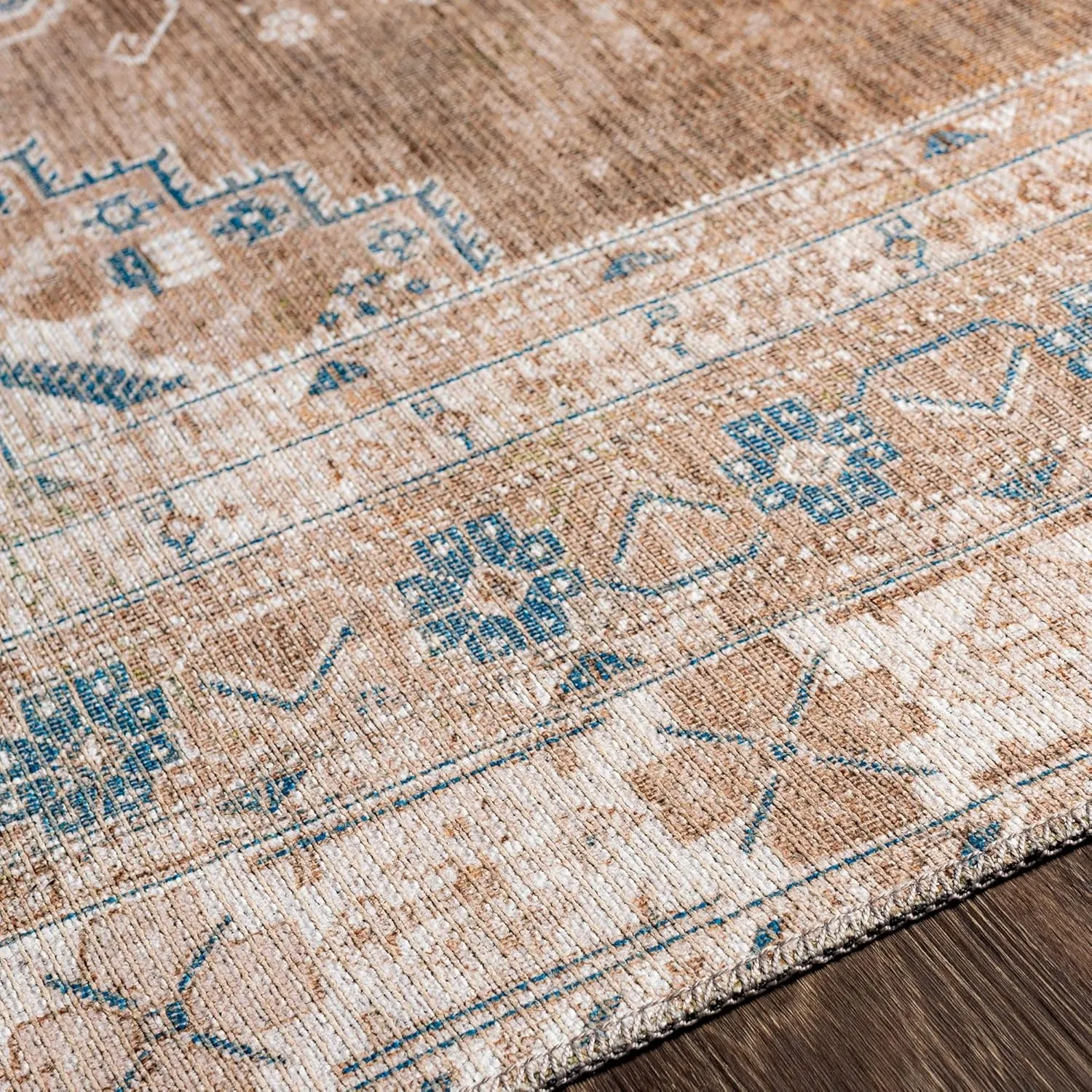 Artistic Weavers Cabal Printed Oriental Area Rug, 7'10" x 10'2", Brown/Navy