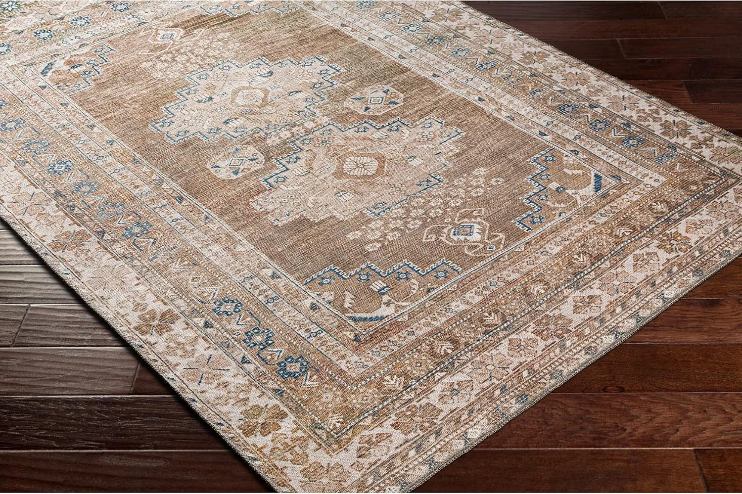 Artistic Weavers Cabal Printed Oriental Area Rug, 7'10" x 10'2", Brown/Navy