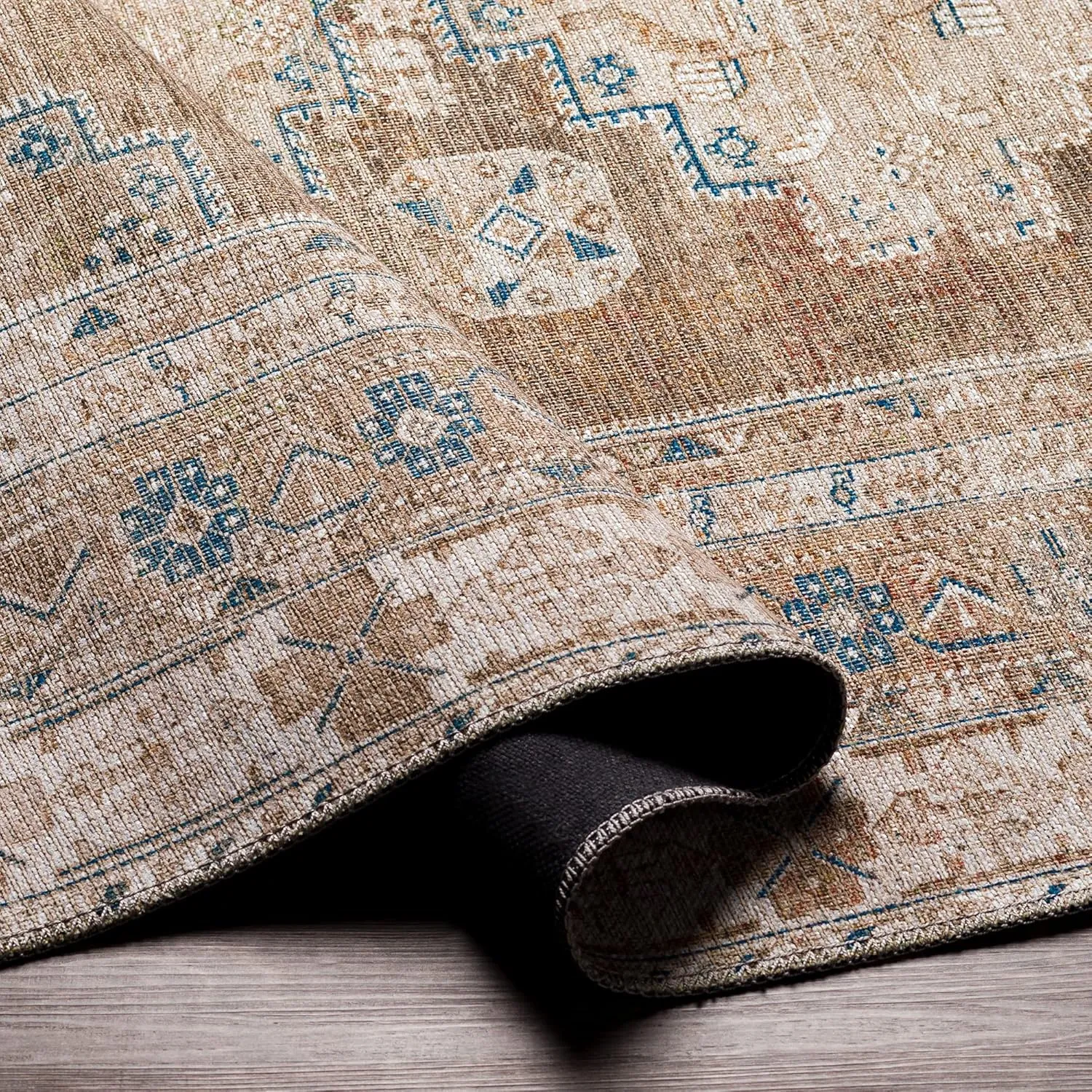 Artistic Weavers Cabal Printed Oriental Area Rug, 7'10" x 10'2", Brown/Navy