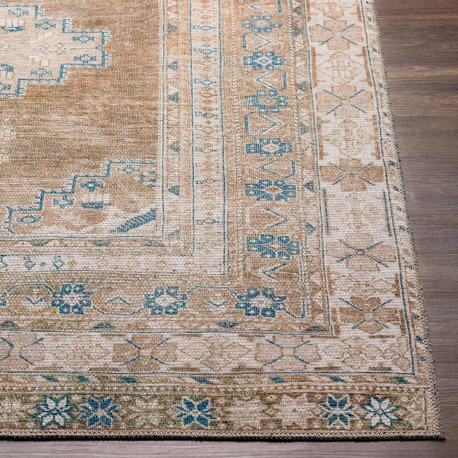Artistic Weavers Cabal Printed Oriental Area Rug, 7'10" x 10'2", Brown/Navy